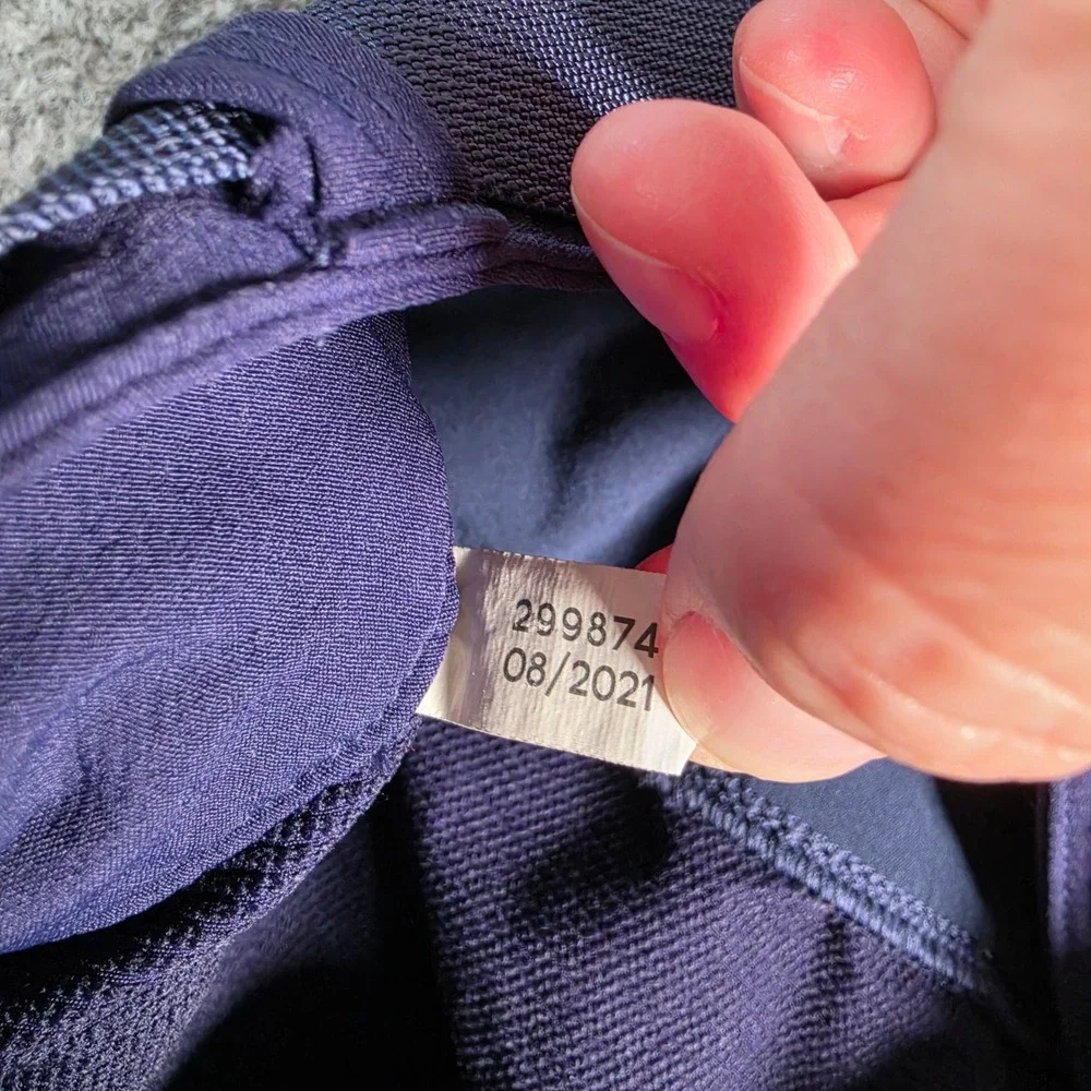 Outdoor Voices RecTrek Zip-Off Pants Womens Medium‎ Navy Tan Yellow Colorblock